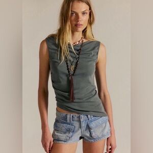 FREE PEOPLE We The Free Knock Out Shorties/DENIM SHORTS
